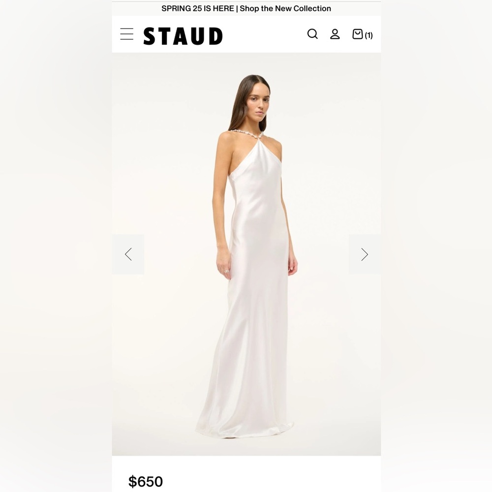 CADENCE DRESS PEARL
NEW NEVER WORN
